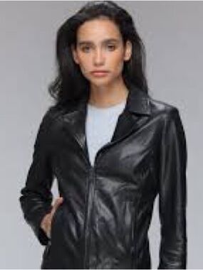 Designer Buttery Leather Black Biker Jacket